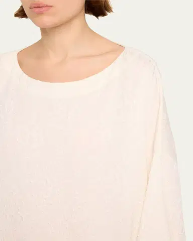 Eskandar Bateau Neck Tunic (Long Length) | Thumbnail 5 Eskandar Bateau Neck Tunic (Long Length) | Thumbnail 5
