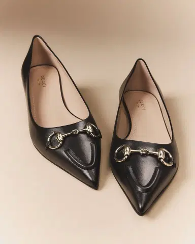 Gucci Erin Leather Horsebit Ballerina Flats | Thumbnail 3 Gucci Erin Leather Horsebit Ballerina Flats | Thumbnail 3