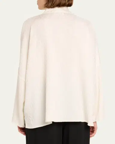 Eskandar Imperial Shirt with Chinese Collar (Mid Length) | Thumbnail 3 Eskandar Imperial Shirt with Chinese Collar (Mid Length) | Thumbnail 3