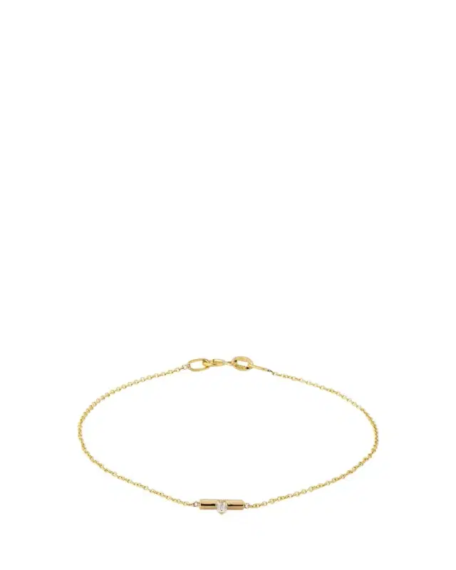 Mini Knife Edge Baguette Bar Bracelet