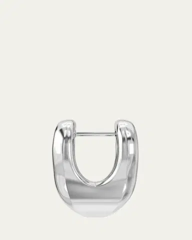 CHARLOTTE CHESNAIS Sterling Silver Shima Hoop Earring, Single | Thumbnail 2 CHARLOTTE CHESNAIS Sterling Silver Shima Hoop Earring, Single | Thumbnail 2