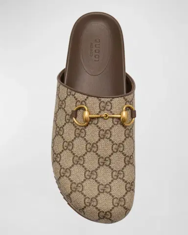 Gucci GG Supreme Horsebit Mules | Thumbnail 3