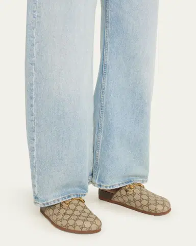 Gucci GG Supreme Horsebit Mules | Thumbnail 6