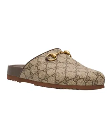 Gucci GG Supreme Horsebit Mules | Thumbnail 1