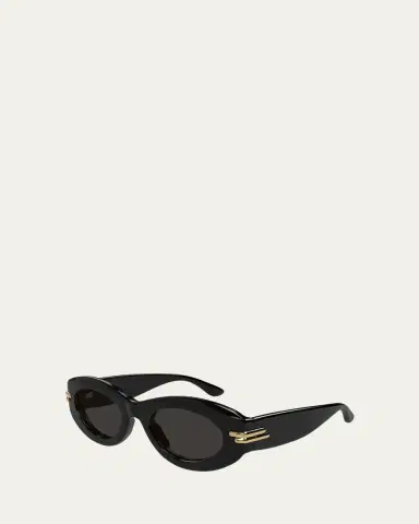 Bottega Veneta Round Acetate Sunglasses | Thumbnail 2