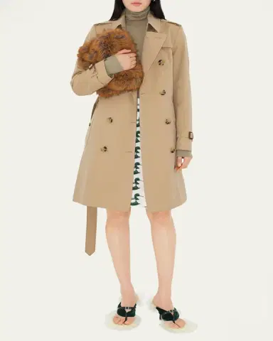 Burberry Chelsea Belted Double-Breasted Trench Coat | Thumbnail 5