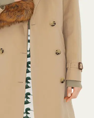 Burberry Chelsea Belted Double-Breasted Trench Coat | Thumbnail 8