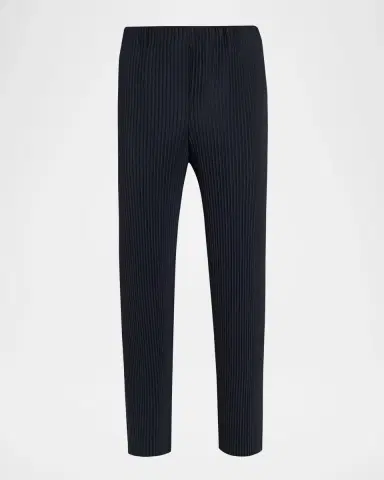 Homme Plissé Issey Miyake Men's Pleated Polyester Pants | Thumbnail 6
