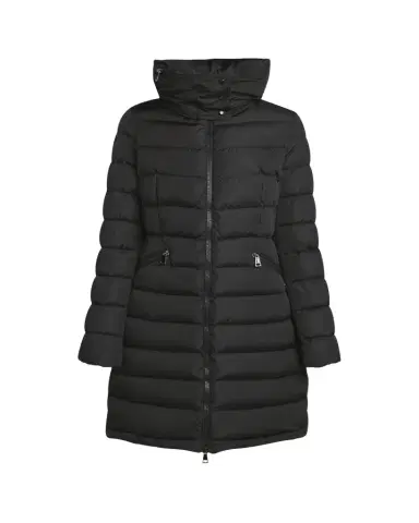 Moncler Flammette Hooded Long Down Jacket | Thumbnail 1 Moncler Flammette Hooded Long Down Jacket | Thumbnail 1
