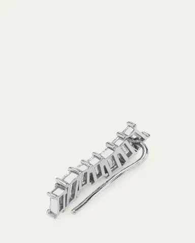 VRAI 14K Gold Baguette Lab Grown Diamond Ear Climber, Single | Thumbnail 3