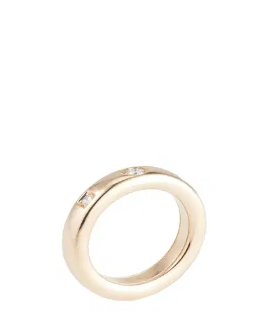 Pomellato Iconica 18K Rose Gold Extra Small Fancy Set Diamond Band Ring | Thumbnail 1