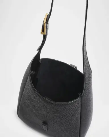 Saint Laurent Le 5 A 7 Hobo Bag in Deer Leather | Thumbnail 3