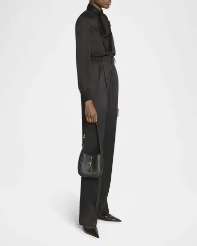 Saint Laurent Le 5 A 7 Hobo Bag in Deer Leather | Thumbnail 4