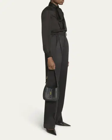 Saint Laurent Le 5 A 7 Hobo Bag in Deer Leather | Thumbnail 9