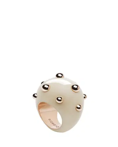 GIORGIO B Goccia Ring with  Enamel in 18K Rose Gold | Thumbnail 1