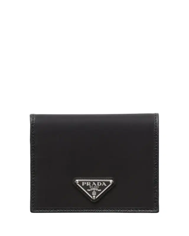 Men's Nylon and Saffiano Bifold Wallet