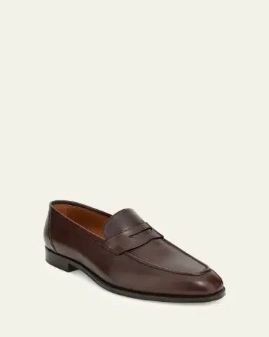 Loro Piana Men's Sergio Walk Heritage Leather Penny Loafers | Thumbnail 6 Loro Piana Men's Sergio Walk Heritage Leather Penny Loafers | Thumbnail 6
