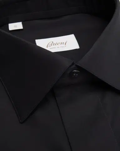 Brioni Men's Cotton Poplin French-Cuff Dress Shirt | Thumbnail 2 Brioni Men's Cotton Poplin French-Cuff Dress Shirt | Thumbnail 2