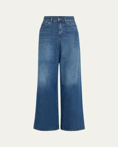 Chloé Wide Leg Denim Trousers | Thumbnail 5