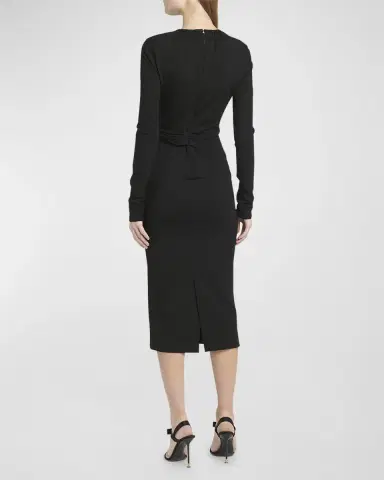Giorgio Armani Keyhole Milano Jersey Sheath Dress | Thumbnail 3