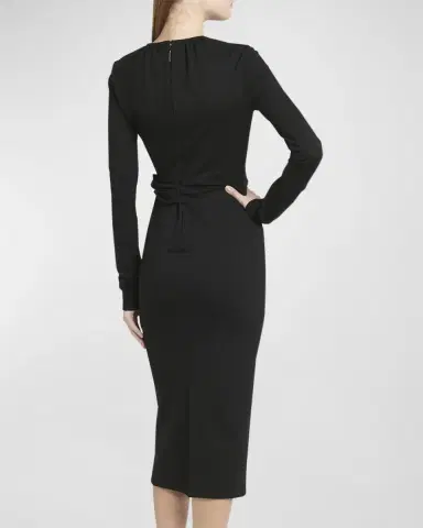 Giorgio Armani Keyhole Milano Jersey Sheath Dress | Thumbnail 5