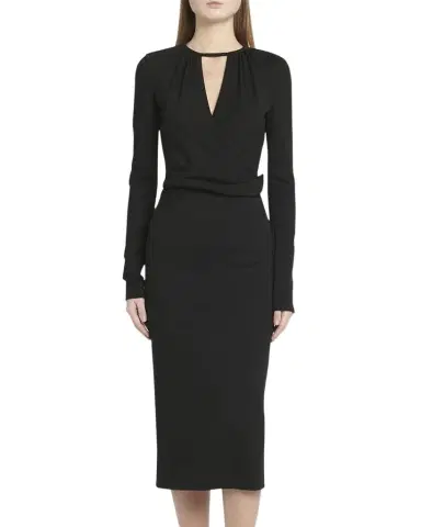 Giorgio Armani Keyhole Milano Jersey Sheath Dress | Thumbnail 1