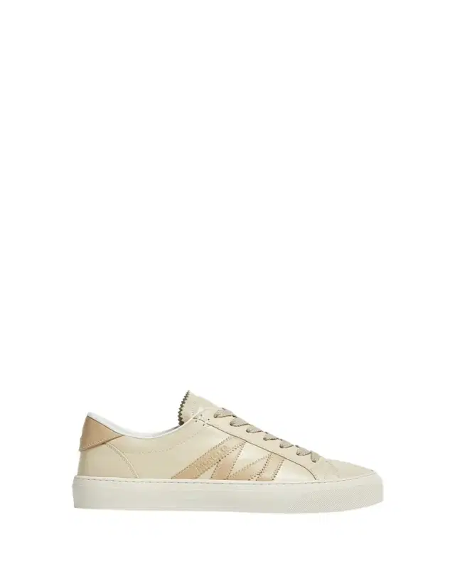 Moncler Monaco Leather Low-Top Sneakers