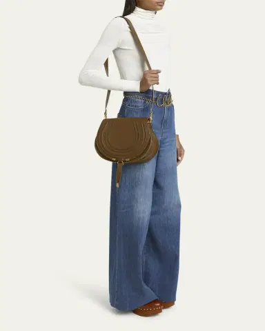 Chloé Marcie Medium Slim Crossbody Bag in Grained Calfskin | Thumbnail 5 Chloé Marcie Medium Slim Crossbody Bag in Grained Calfskin | Thumbnail 5