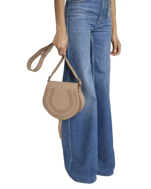 Marcie Medium Slim Crossbody Bag in Grained Calfskin