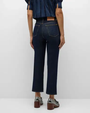 Ulla Johnson The Agnes Cropped Straight-Leg Denim Jeans | Thumbnail 5