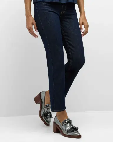 Ulla Johnson The Agnes Cropped Straight-Leg Denim Jeans | Thumbnail 6