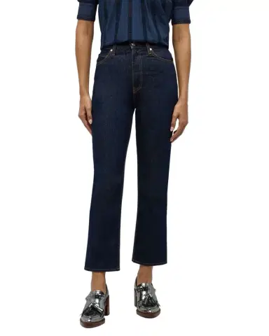 Ulla Johnson The Agnes Cropped Straight-Leg Denim Jeans | Thumbnail 1