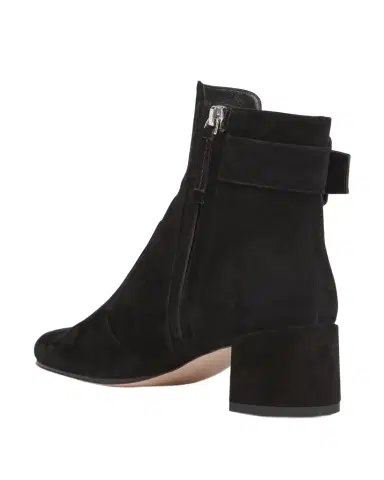 Roger Vivier Tres Vivier Suede Buckle Ankle Booties | Thumbnail 1 Roger Vivier Tres Vivier Suede Buckle Ankle Booties | Thumbnail 1