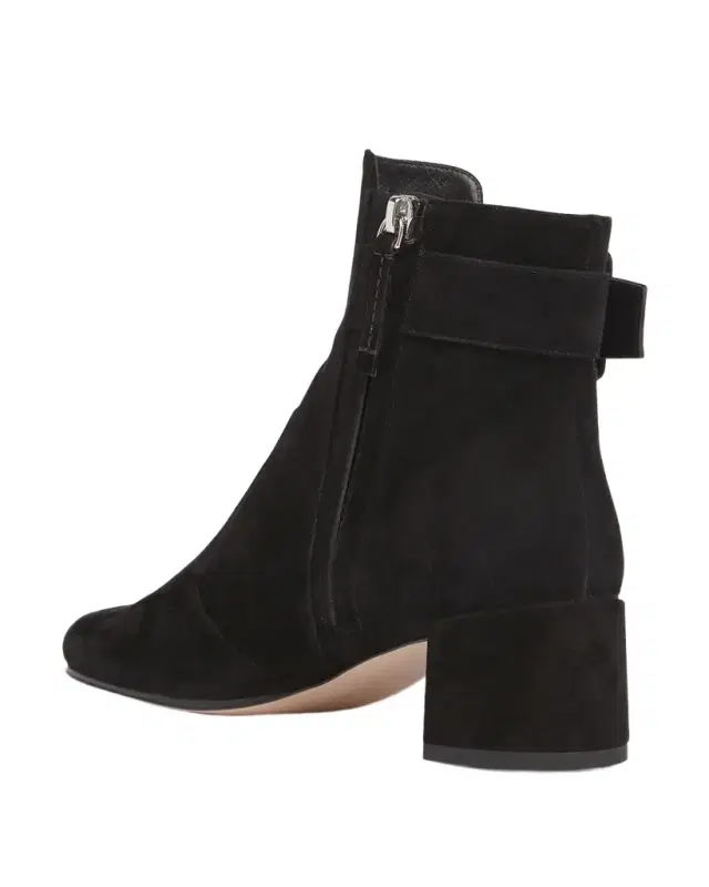Roger Vivier Tres Vivier Suede Buckle Ankle Booties