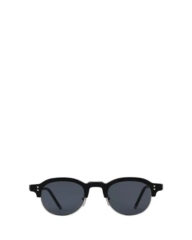 Thom Browne Men's Oval Half-Rim Sunglasses