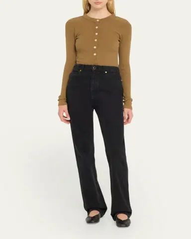 Citizens of Humanity Varra Long-Sleeve Henley Top | Thumbnail 2