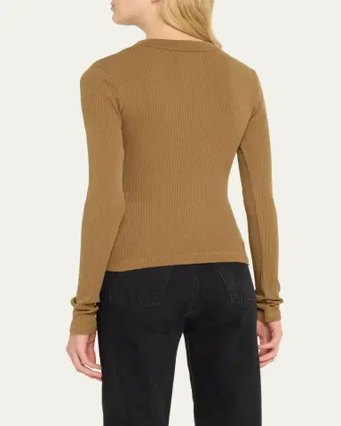 Citizens of Humanity Varra Long-Sleeve Henley Top | Thumbnail 3