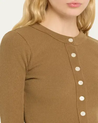 Citizens of Humanity Varra Long-Sleeve Henley Top | Thumbnail 5