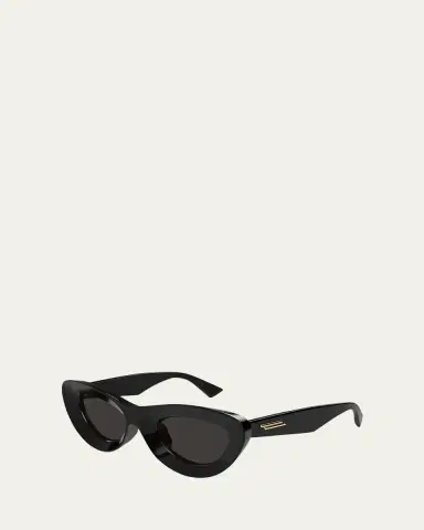 Bottega Veneta Ribbon Plastic Cat-Eye Sunglasses | Thumbnail 2 Bottega Veneta Ribbon Plastic Cat-Eye Sunglasses | Thumbnail 2