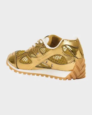 Bottega Veneta Men's Orbit Technical Fishnet Sneakers | Thumbnail 3 Bottega Veneta Men's Orbit Technical Fishnet Sneakers | Thumbnail 3