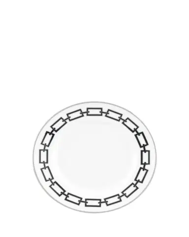 GINORI 1735 Catene Nero Dessert Plate | Thumbnail 1
