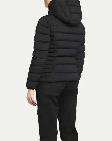 Moncler Herbe Stretch Nylon Hooded Puffer Jacket | Thumbnail 3