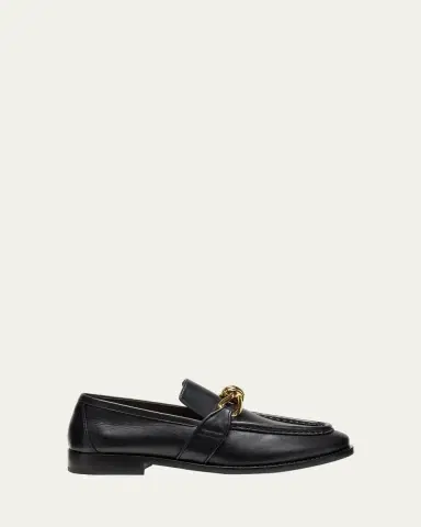 Bottega Veneta Men's Astaire Metallic Knot Napa Loafers | Thumbnail 6 Bottega Veneta Men's Astaire Metallic Knot Napa Loafers | Thumbnail 6