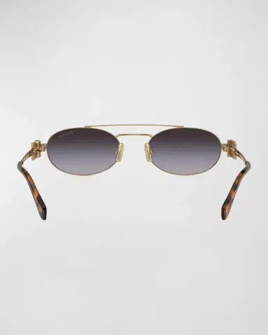 Miu Miu Metal Oval Sunglasses | Thumbnail 3 Miu Miu Metal Oval Sunglasses | Thumbnail 3