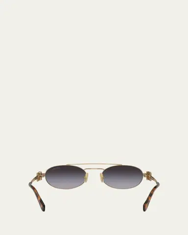 Miu Miu Metal Oval Sunglasses | Thumbnail 5 Miu Miu Metal Oval Sunglasses | Thumbnail 5