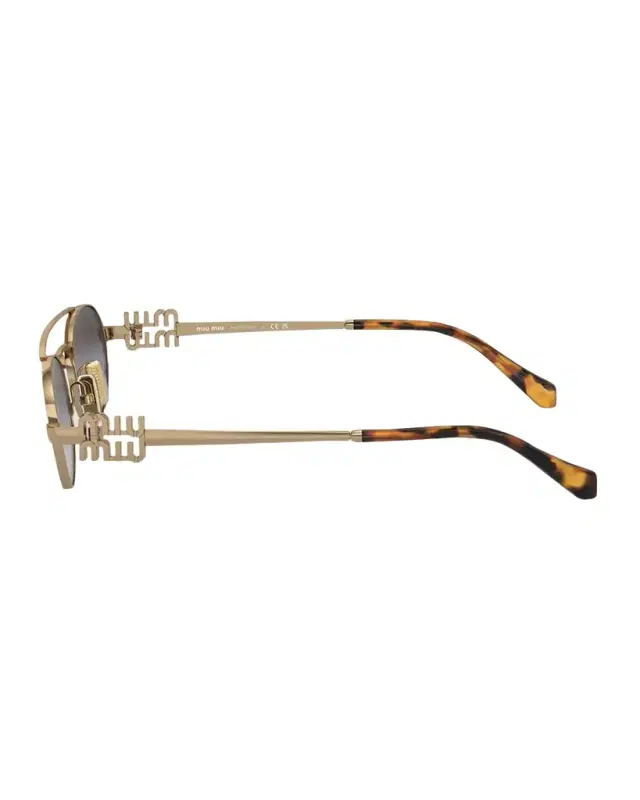 Metal Oval Sunglasses
