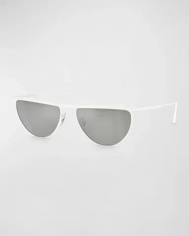 Khaite x Oliver Peoples Sleek Metal Windsor Rim Sunglasses | Thumbnail 2 Khaite x Oliver Peoples Sleek Metal Windsor Rim Sunglasses | Thumbnail 2