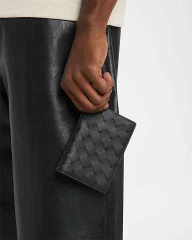 Bottega Veneta Men's Intrecciato Leather Passport Case | Thumbnail 5 Bottega Veneta Men's Intrecciato Leather Passport Case | Thumbnail 5