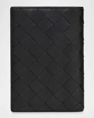 Bottega Veneta Men's Intrecciato Leather Passport Case | Thumbnail 6 Bottega Veneta Men's Intrecciato Leather Passport Case | Thumbnail 6