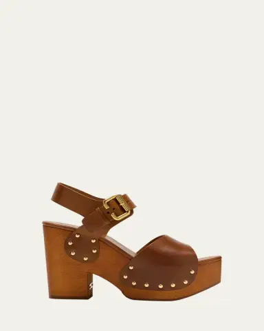 Chloé Jeannette Leather Clog Platform Sandals | Thumbnail 5